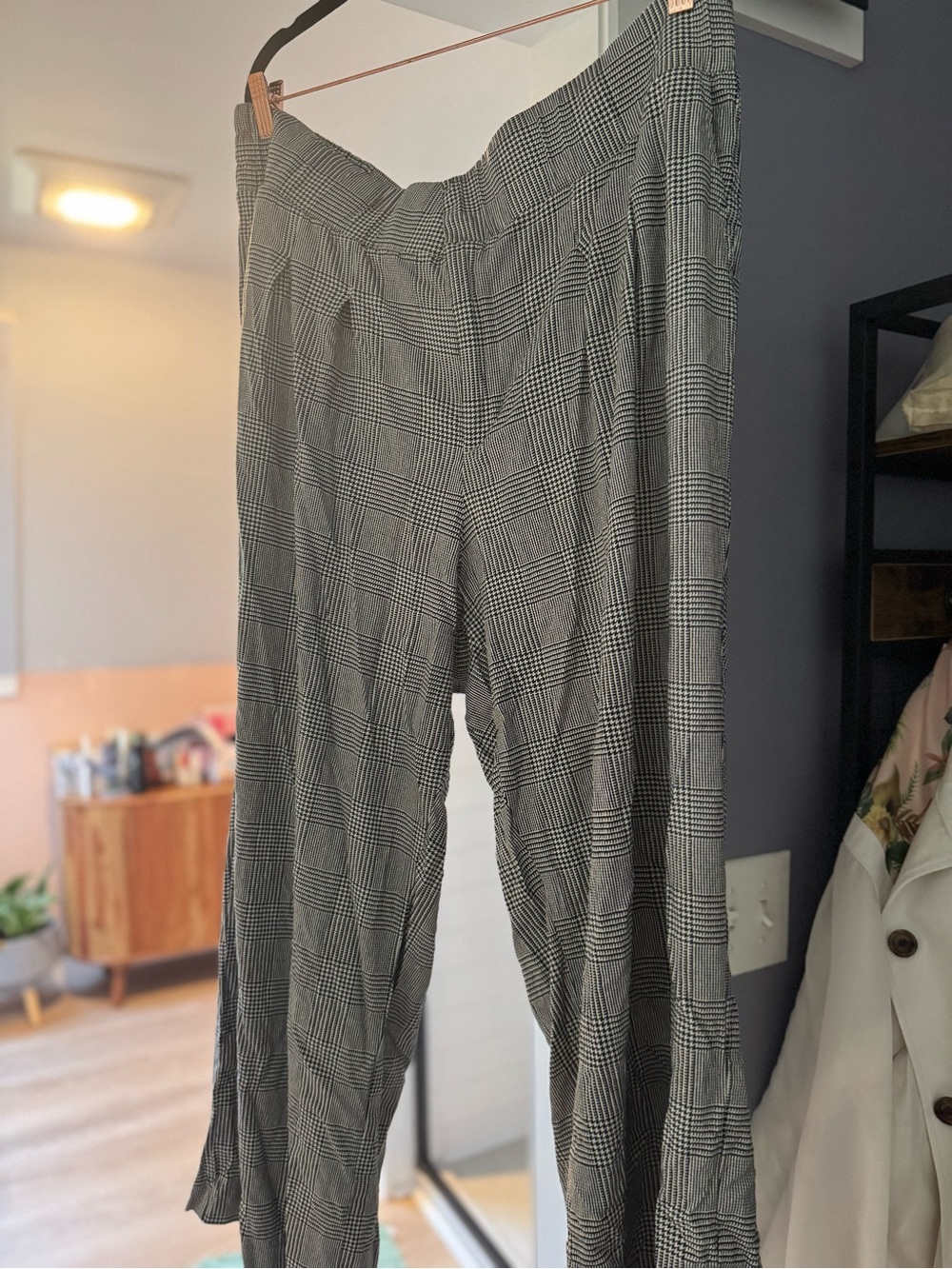 torrid Black and White Glen Plaid Trousers